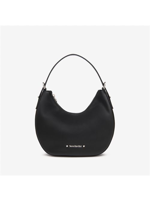 borsa hobo da donna in pelle nera NERO GIARDINI | E543916D100